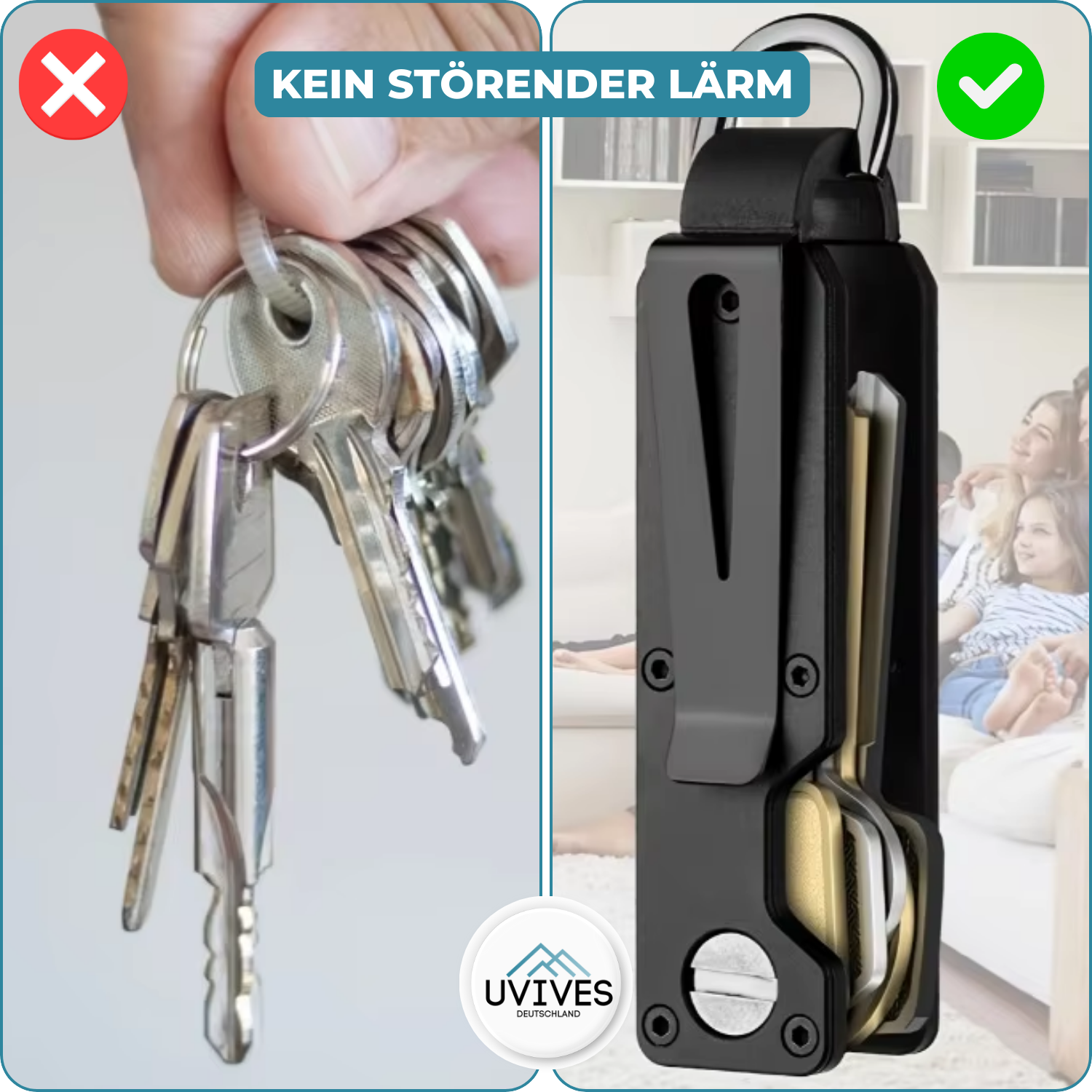 KeyTidy™ - No more rattling keys!