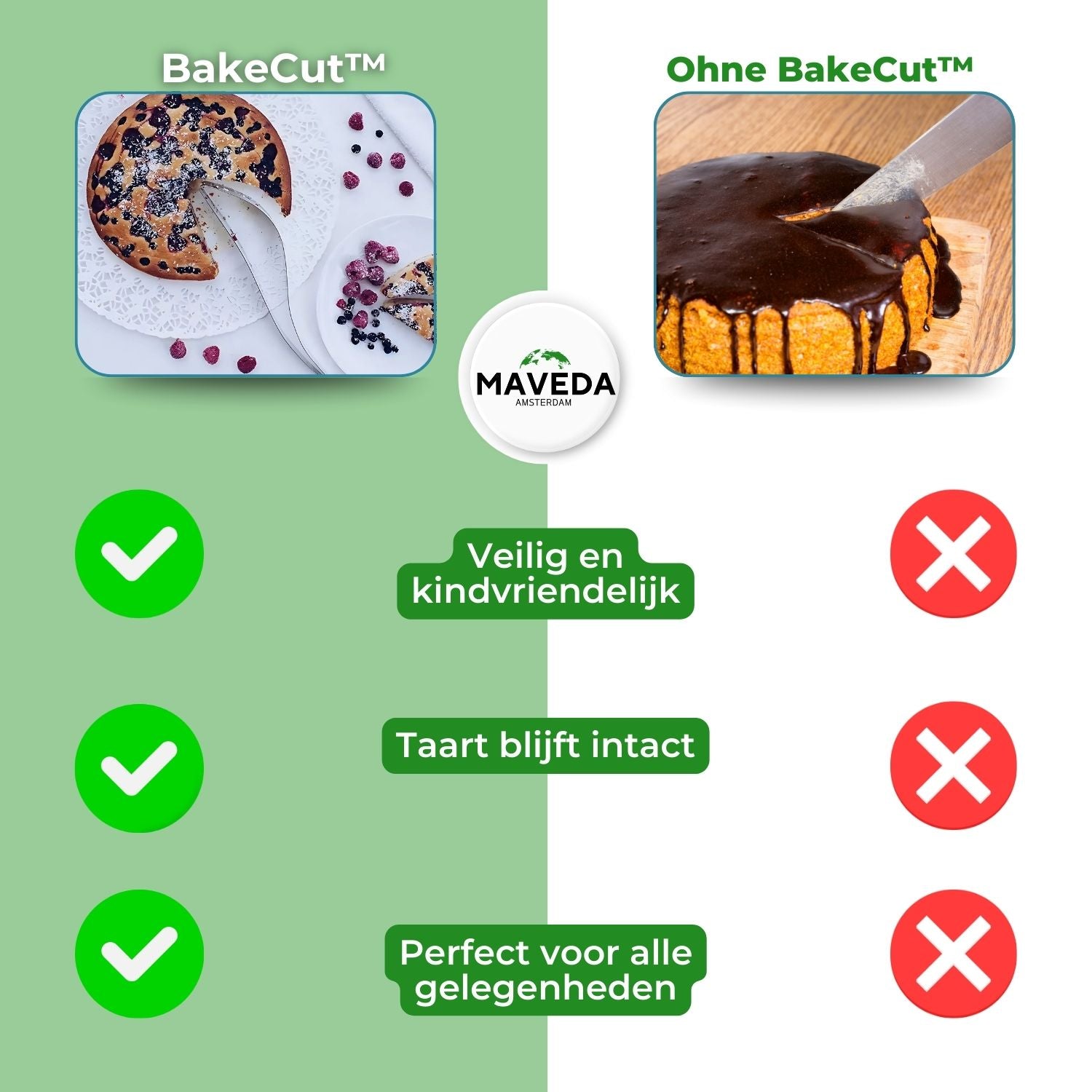 BakeCut™ - Aluminum cake cutter