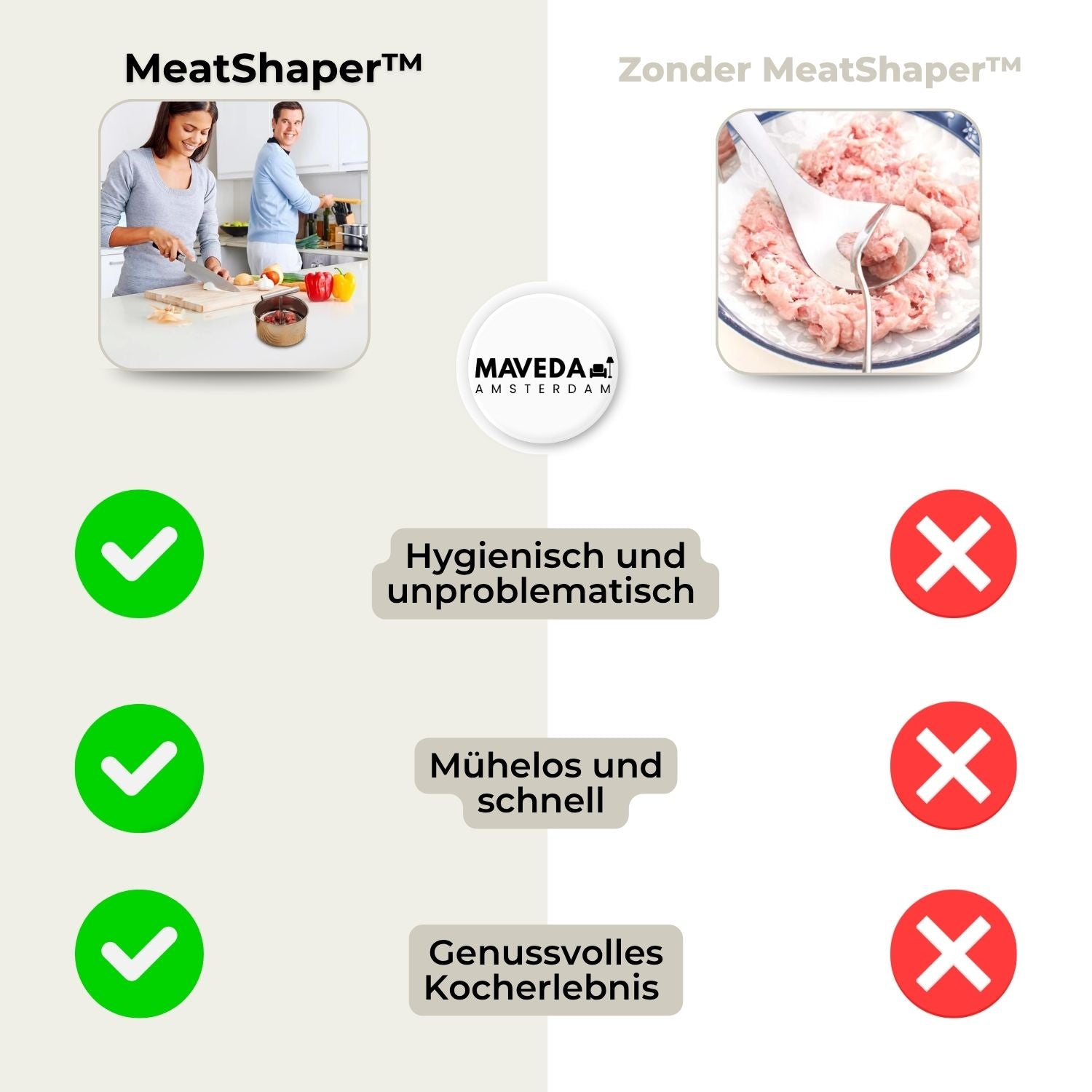 MeatShaper™ - Stainless Steel Meatball Mold for the Kitchen