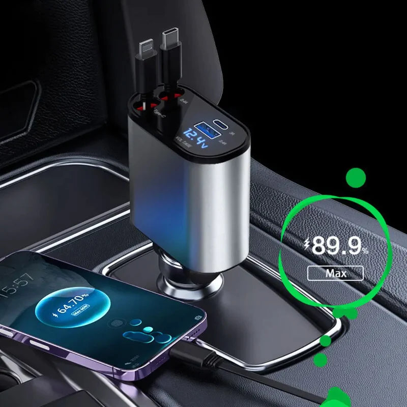 50% OFF | QuadCharge - Roll-up Fast Charger for Cars [Last Day of Sale]