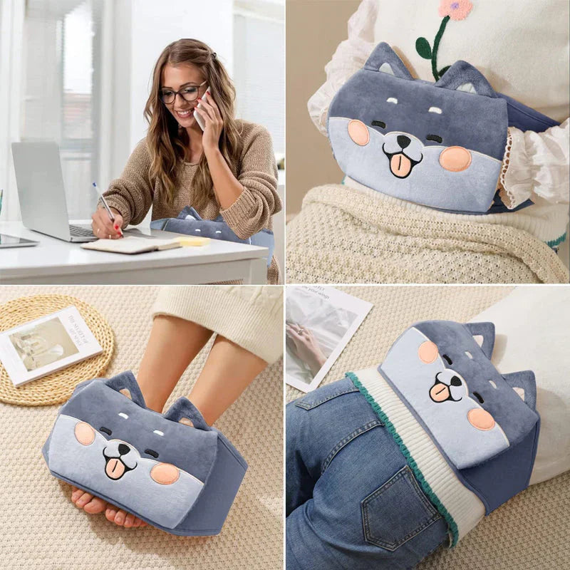 50% OFF | WarmCush - Refillable Plush Hot Water Bottle with Hip Padding [Last Day Sale]