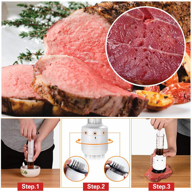 InjectaTender - 2-in-1 tenderizer and sauce injector