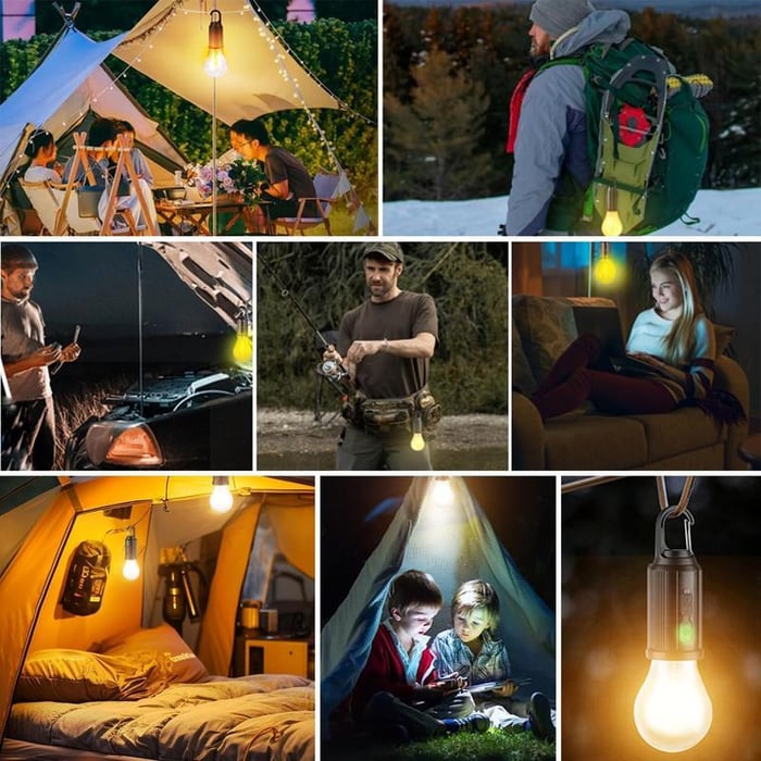 SolariLite - Compact LED camping lamp with solar charging
