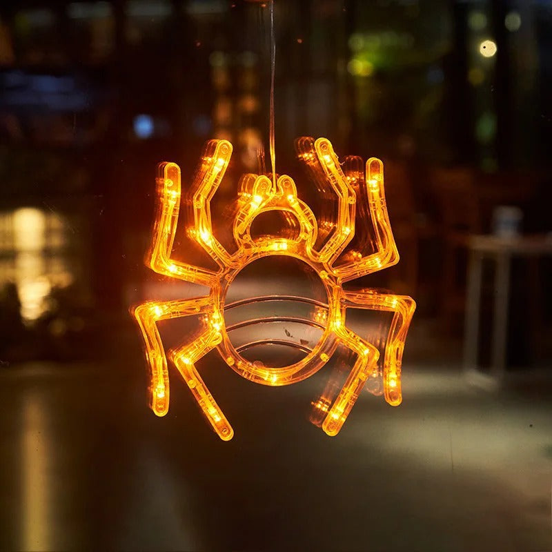 Warme LED-pompoenglowlamp met zuignap voor feestelijke decoratie