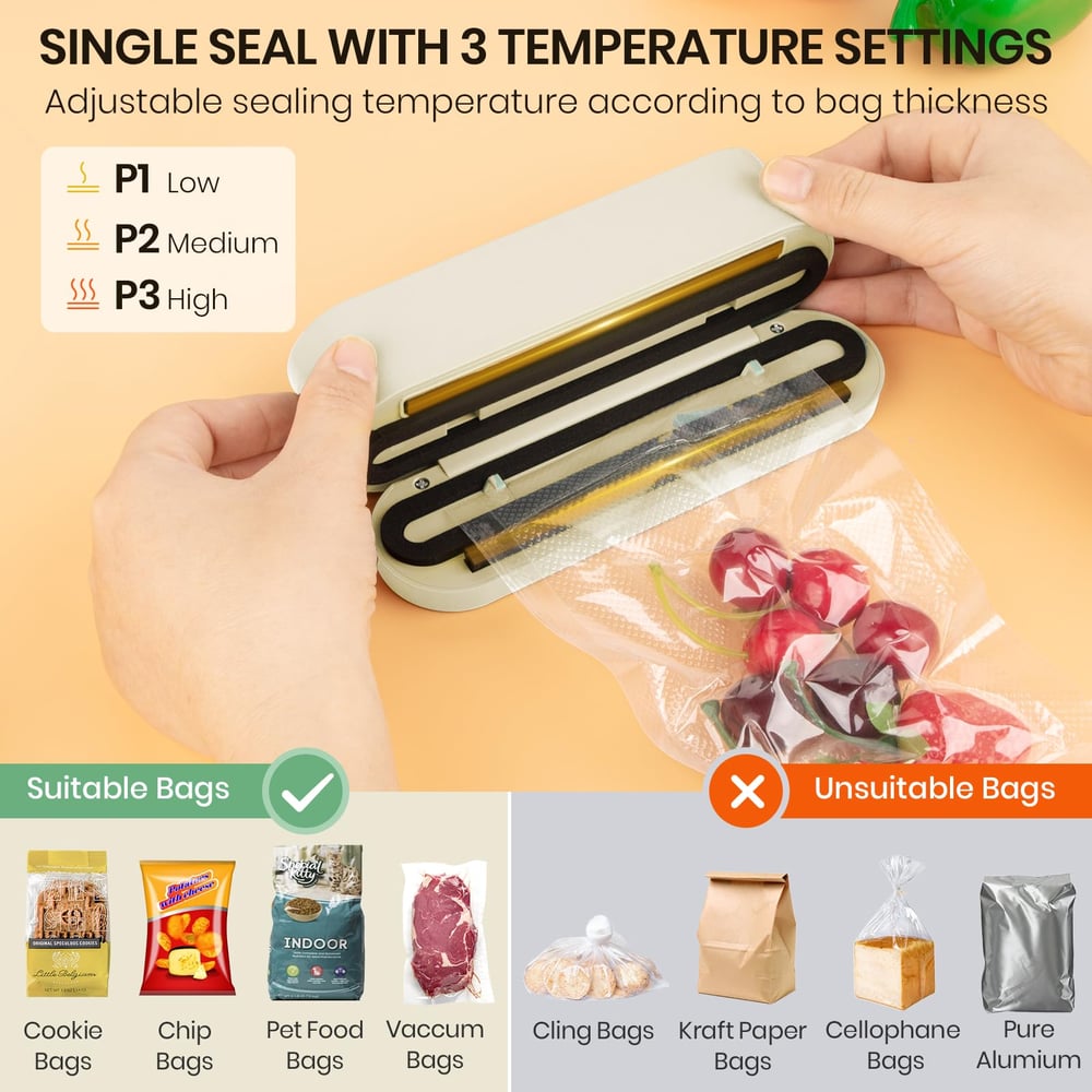 ProtectSeal - Cordless 3-in-1 vacuum sealer for home &amp; on the go