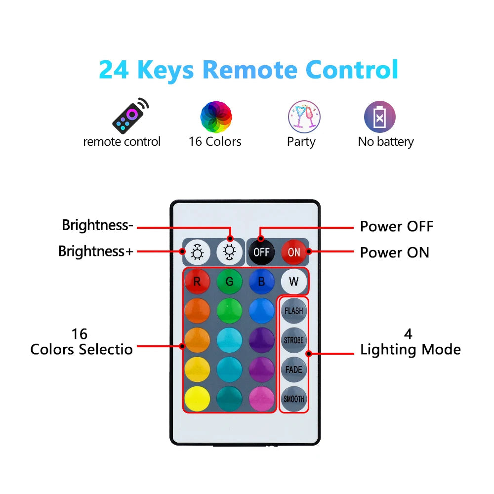 Slimme afstandsbediening RGB LED sfeerlampje
