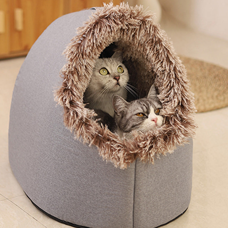 Gezellig winterhuisje voor kleine honden en katten