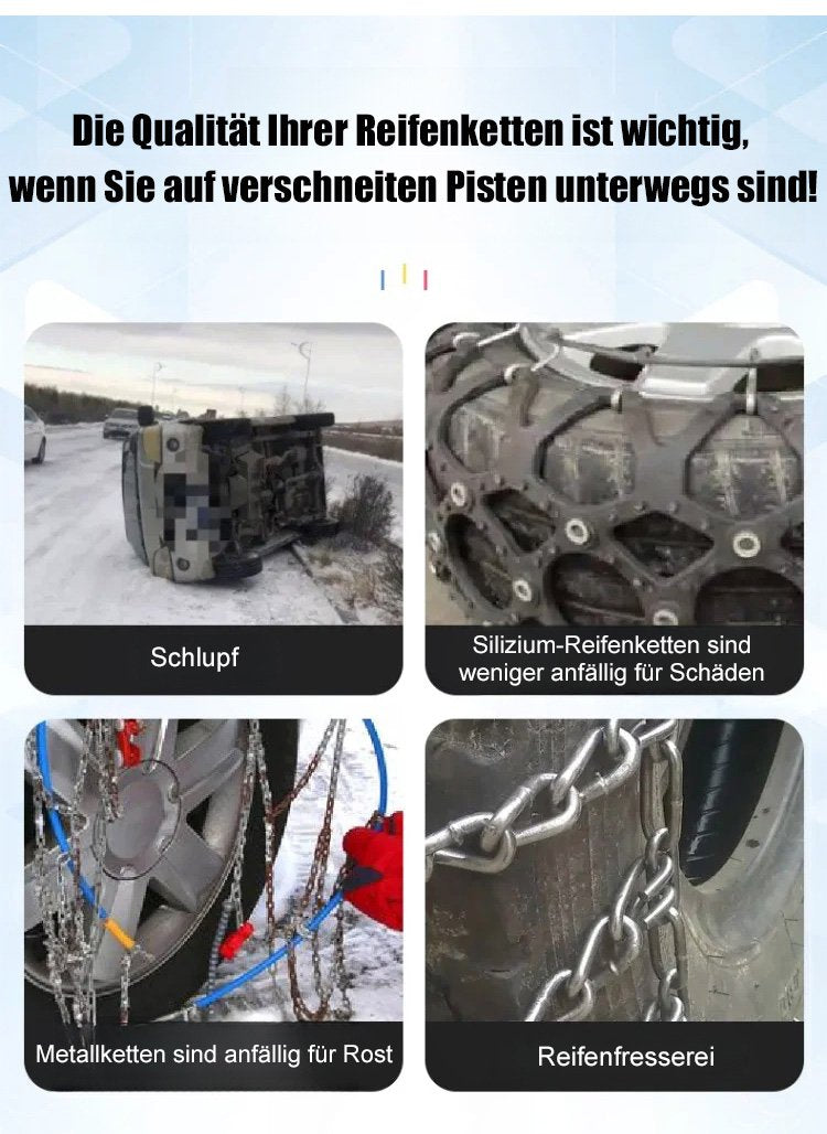 4+4 FREE | WinterForce - Anti-slip tire chain, ultimate safety for your car [Last day of the sale]
