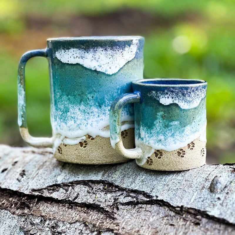 50% OFF | OceanBrew - Cupshore 3D-Printed Ceramic Coffee Mug with Coastline [Last Day Sale]