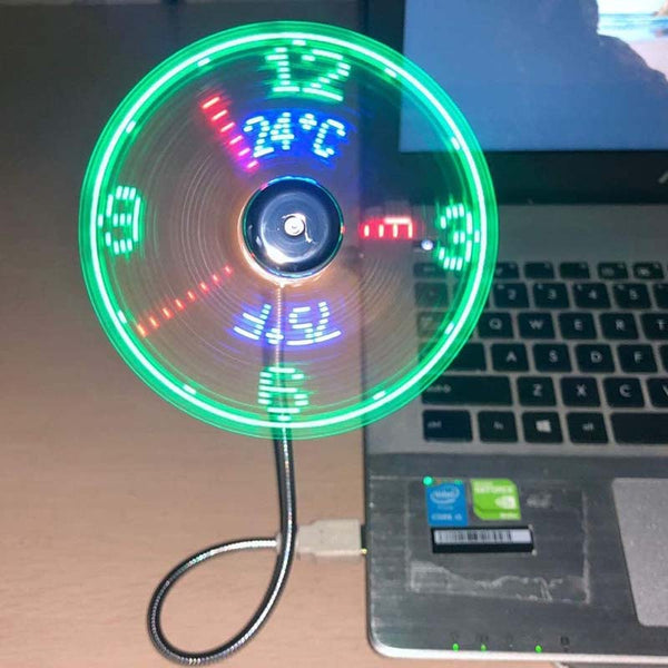 TimeCool - The smart USB fan clock with temperature display