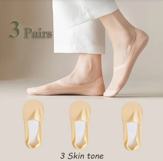 3+3 FREE | CoolSox - Non-slip and invisible socks [Last day of sale]