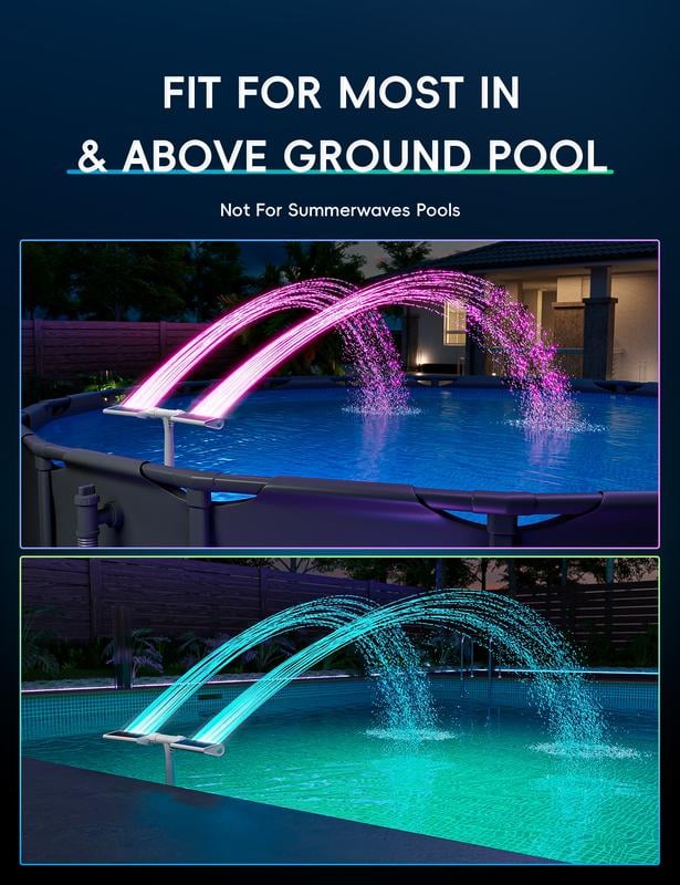 SunSpray - The luminous water arch for your summer dream