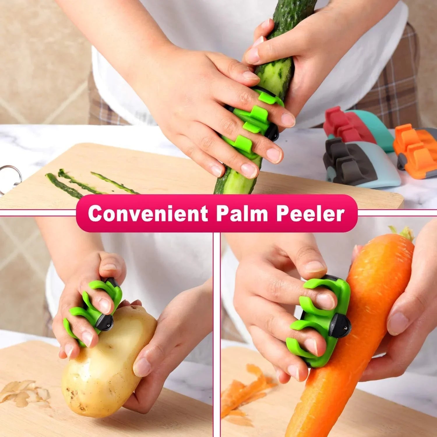 2+2 FREE | PeelRing - Finger-fast vegetable peeler set