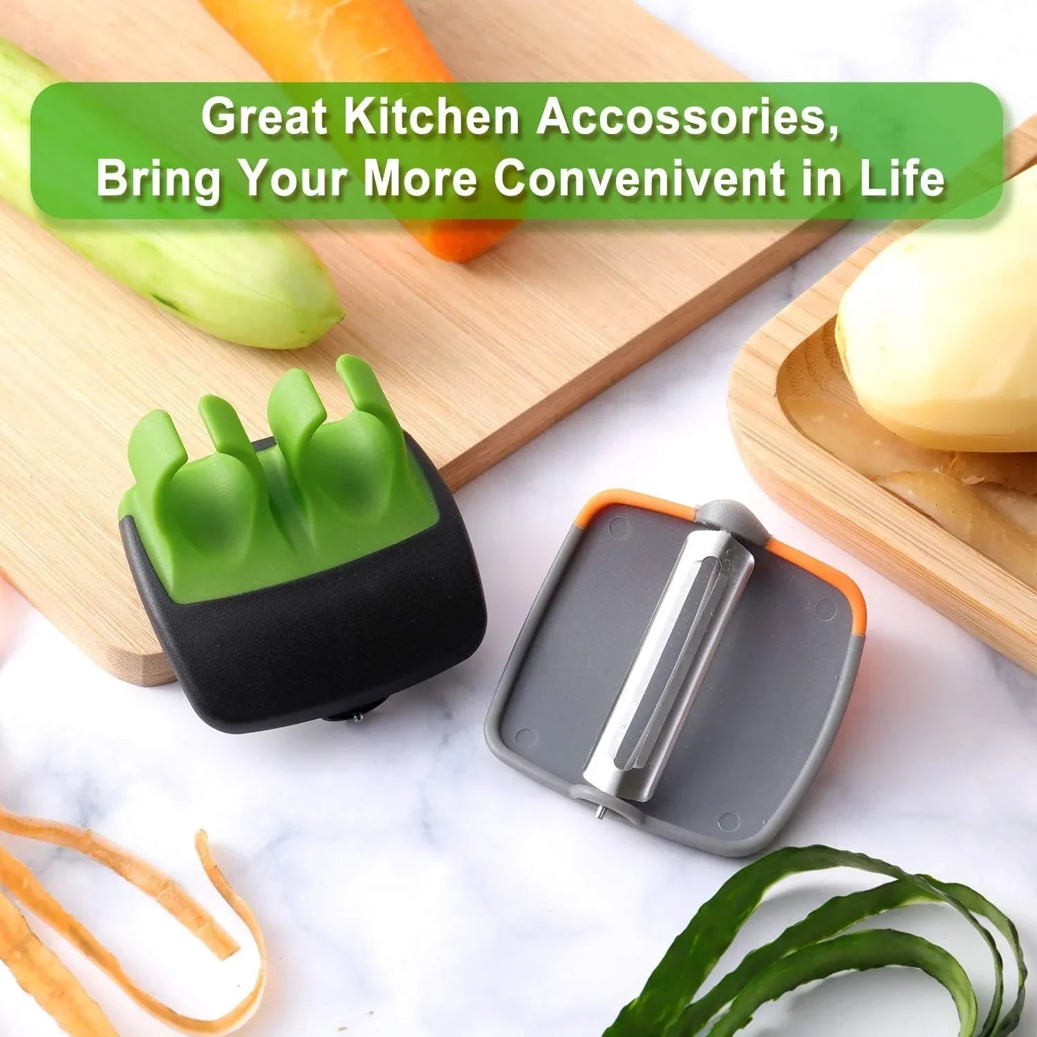 2+2 FREE | PeelRing - Finger-fast vegetable peeler set