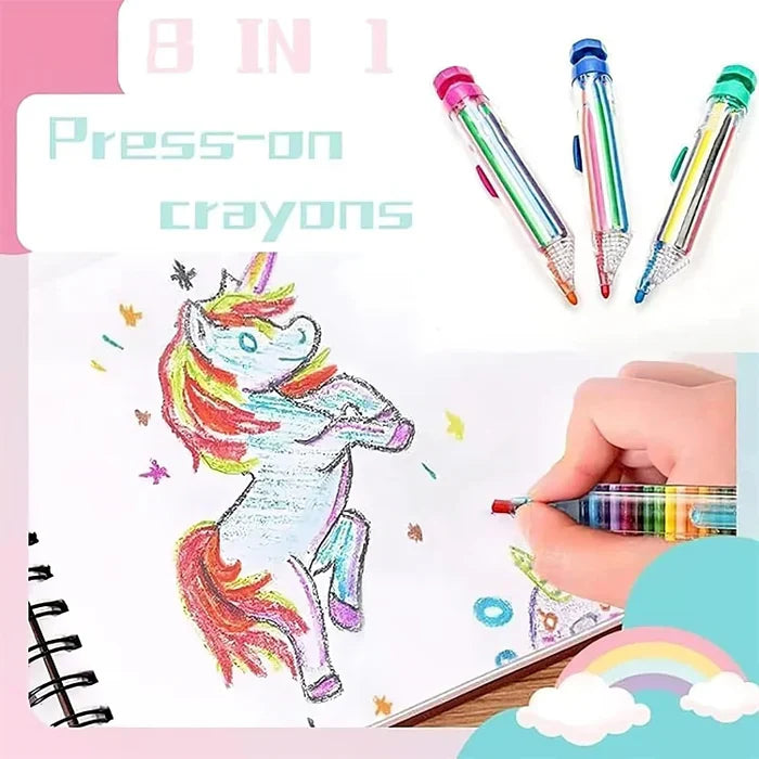 Buy 1+1 FREE | VibrantPen - 8-in-1 multi-colored pen for creative adventures