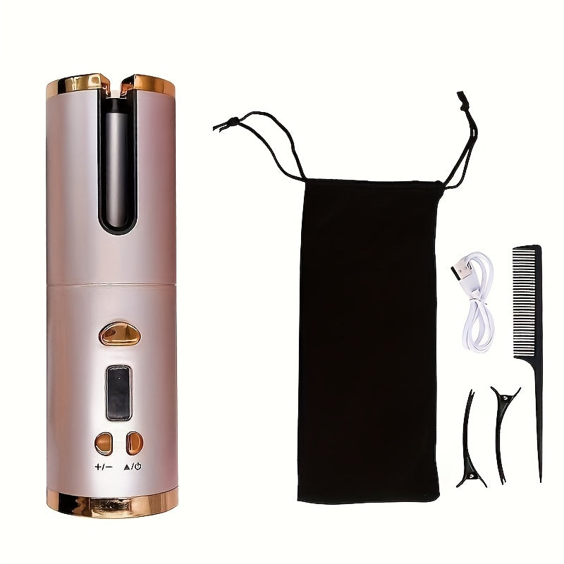 CurlFree™ Oplaadbare Draagbare Krultang met Automatische Uitschakeling Veiligheid