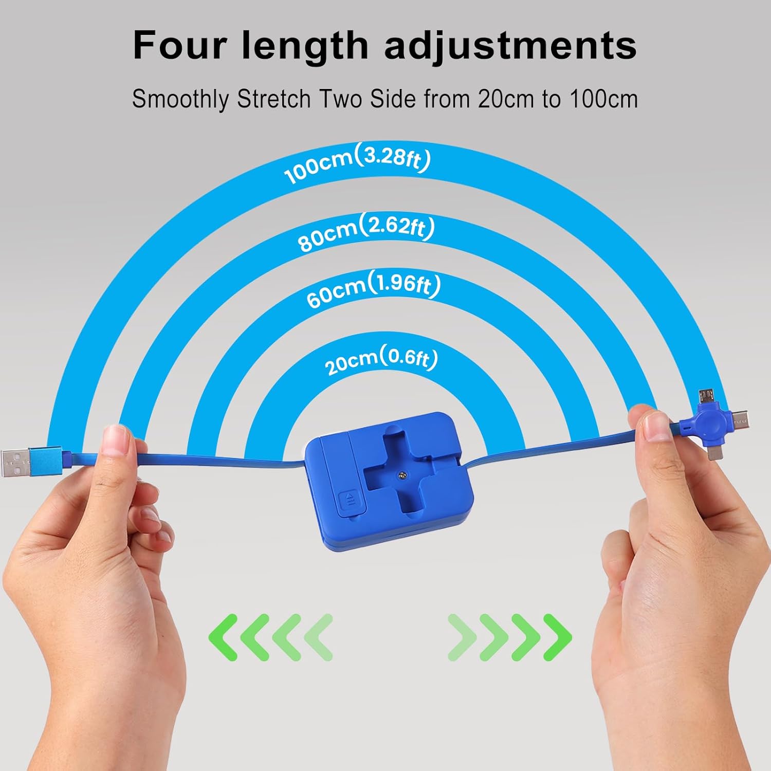 CablePro - 3-in-1 retractable charging cable