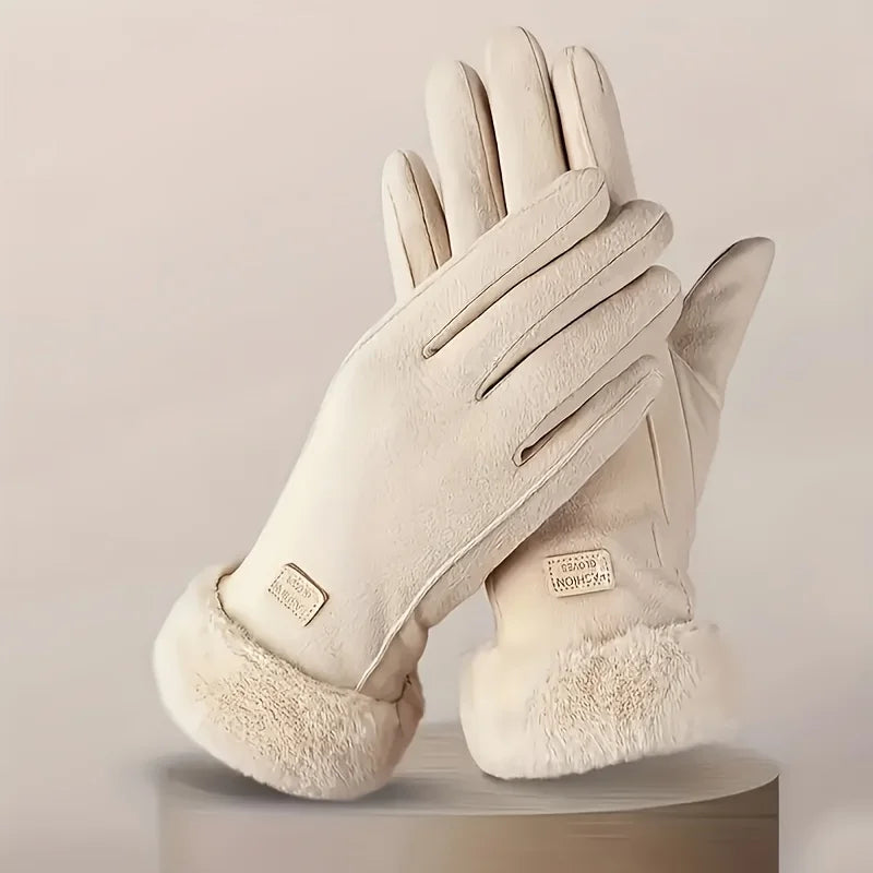 Dameshandschoenen met comfortabele fleece binnenkant