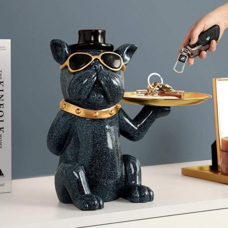 Moderne fluwelen bureau-organizer voor stijlvolle opberging