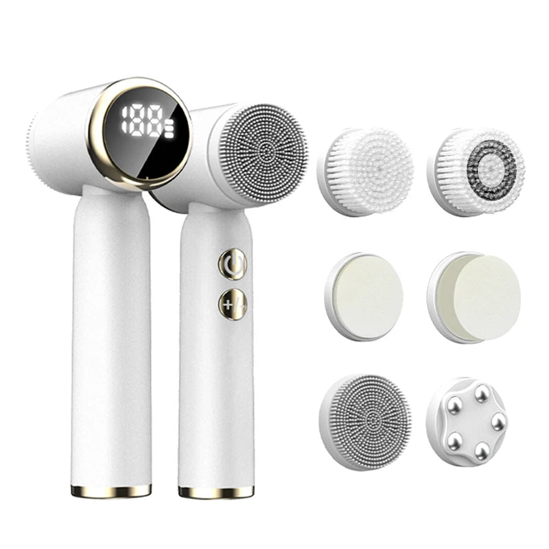 GlowCircle™ 6-in-1 Gezichtsreinigingsborstel voor Stralende Huid