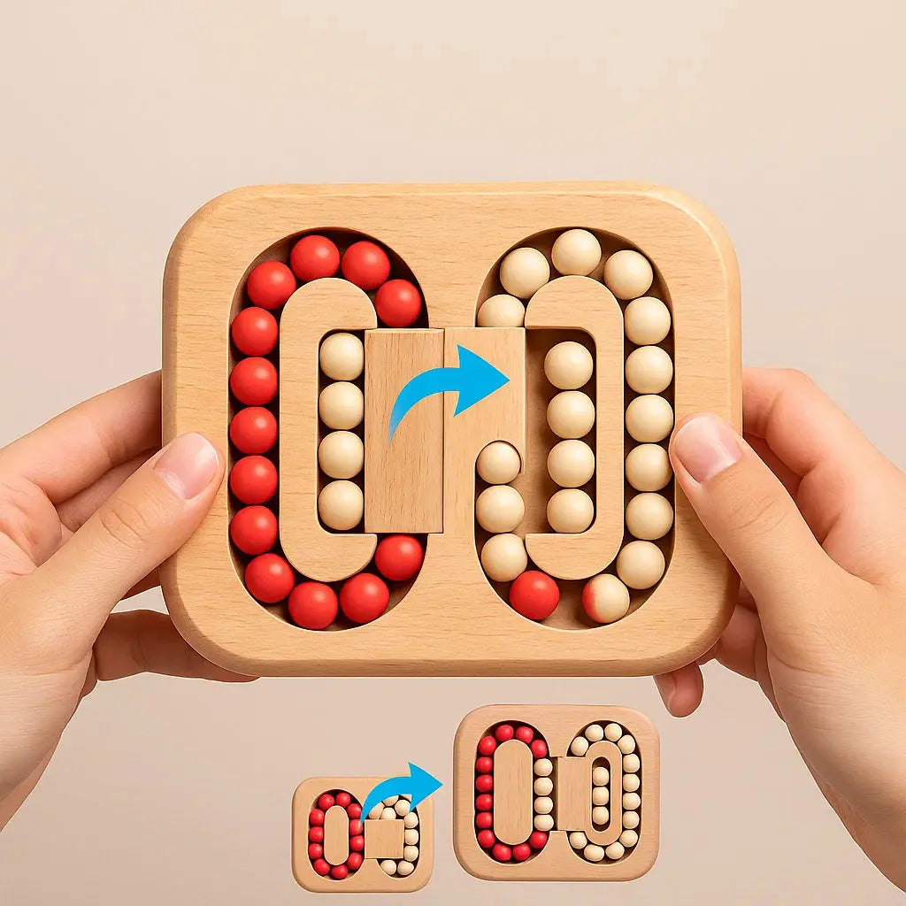 Draaibaar Houten Puzzel Speelgoed voor Focus en Stressverlichting