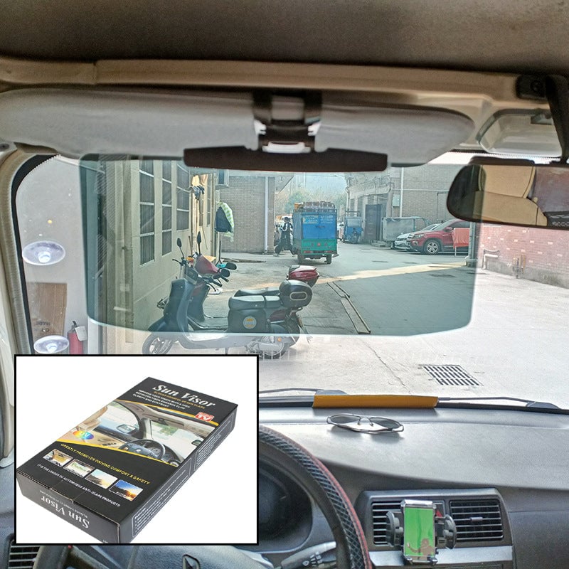 VisionShield - Car sun visor with polarized anti-glare protection