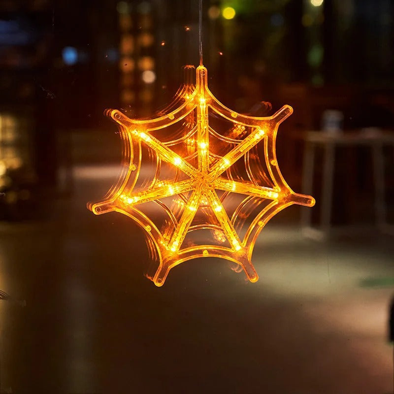 Warme LED-pompoenglowlamp met zuignap voor feestelijke decoratie