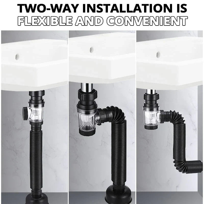Buy One Get One Free | PipeGuard - Odor- and Clog-Resistant Drain Pipes for Bathroom Sinks [Last Day Sale]