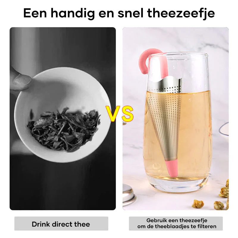 Stijlvolle Thee Infuser met Leuke Twist voor Liefhebbers van Losse Theebladeren