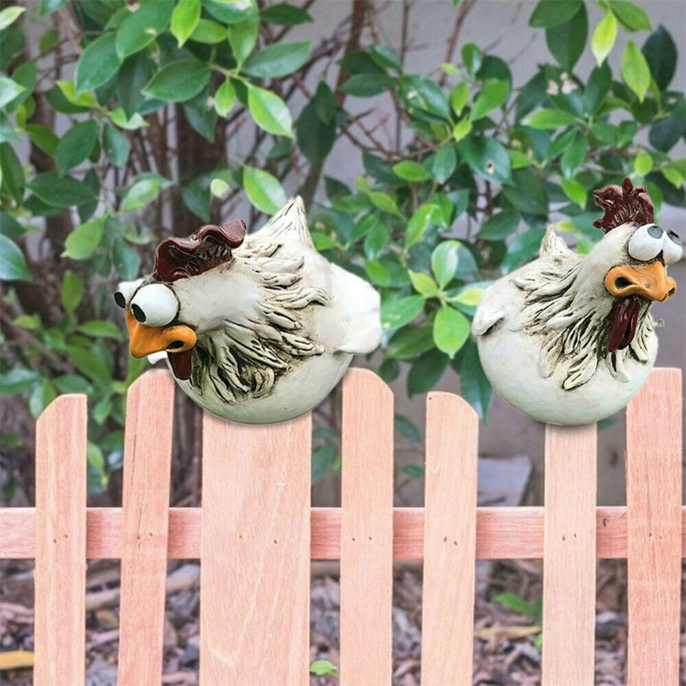 Buy 1 Get 1 Free | ChickenDeko™ - Garden Chicken Figurines with Big Eyes