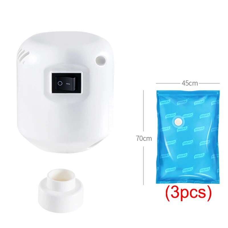 AirCompact - compact storage with electric pump and bags