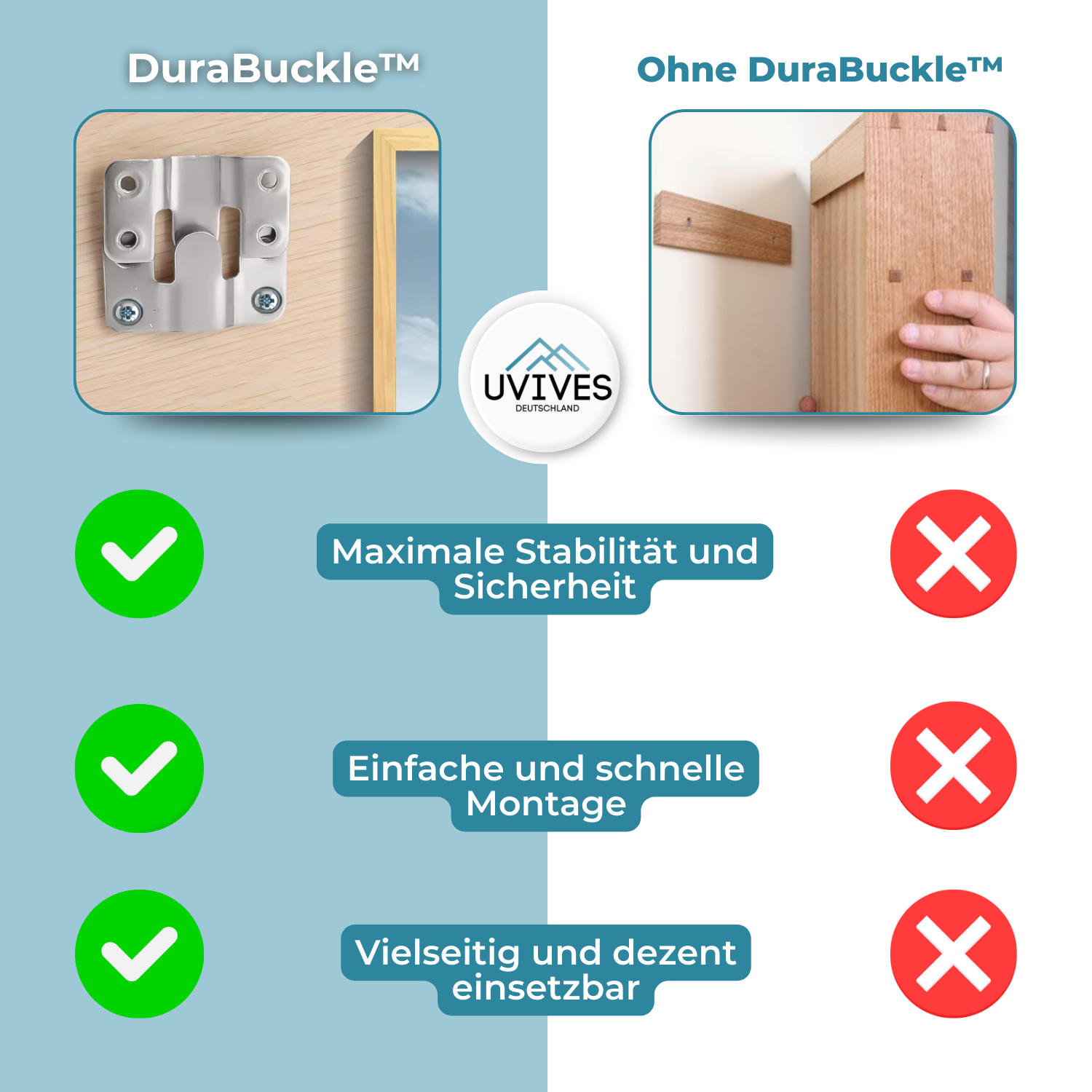 3+3 FREE | DuraBuckle™ - Practical stainless steel hanging buckle