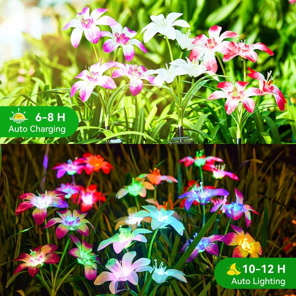 SolarBlossom - Magical garden lamp with floral motif