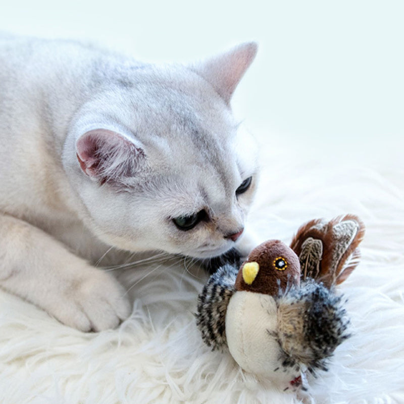PurrTweet - Interactive Chirping Bird Toy for Cats