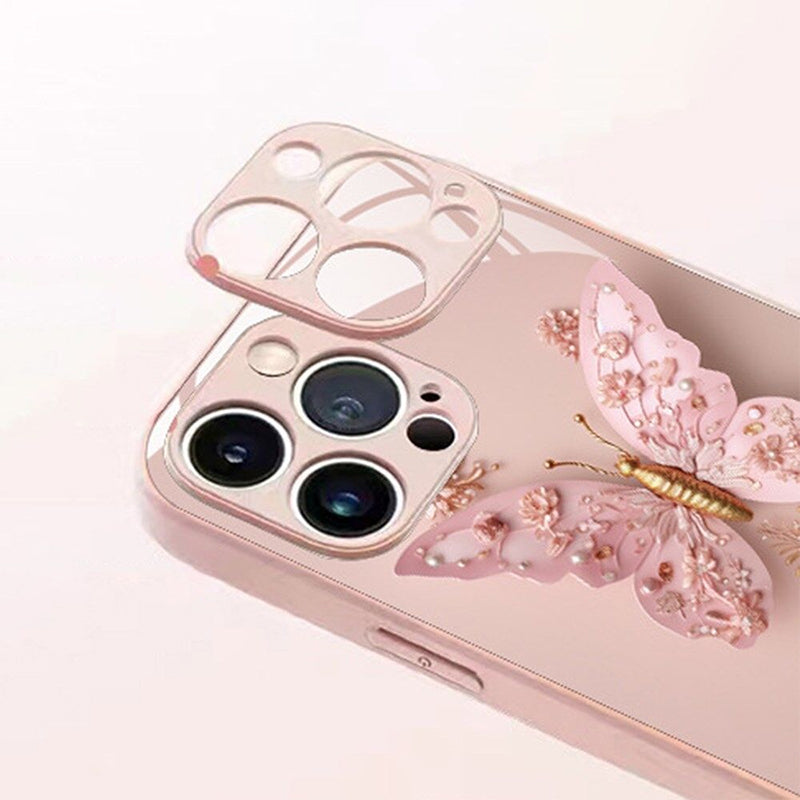 50% OFF | ButterflyCase™ - Flat glass cover with 3D butterfly motif [Last day of sale]