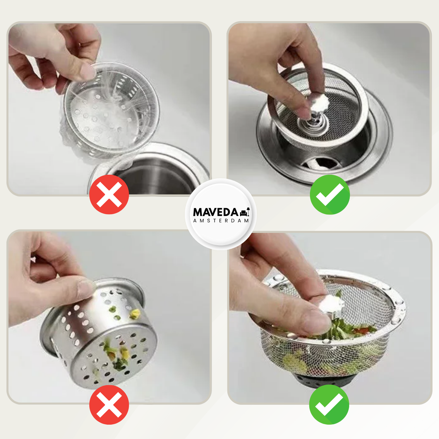 Buy one and get one free | SinkStrainer™ - prevent clogs and protect your drain!
