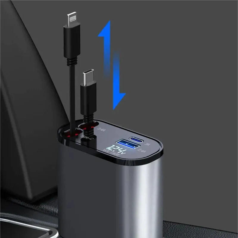 50% OFF | QuadCharge - Roll-up Fast Charger for Cars [Last Day of Sale]