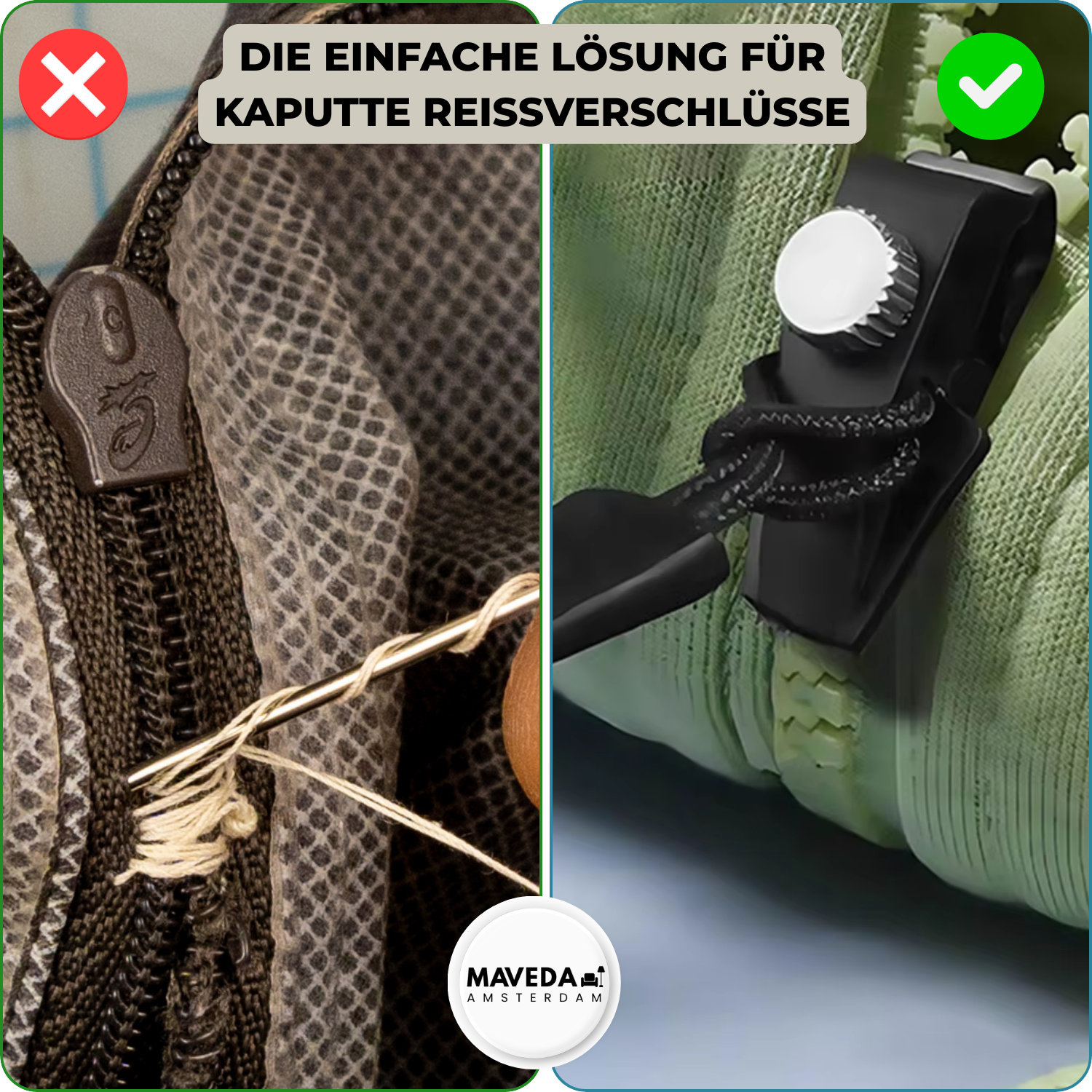 3+3 FREE | FixZip™ - Repairs every broken zip second