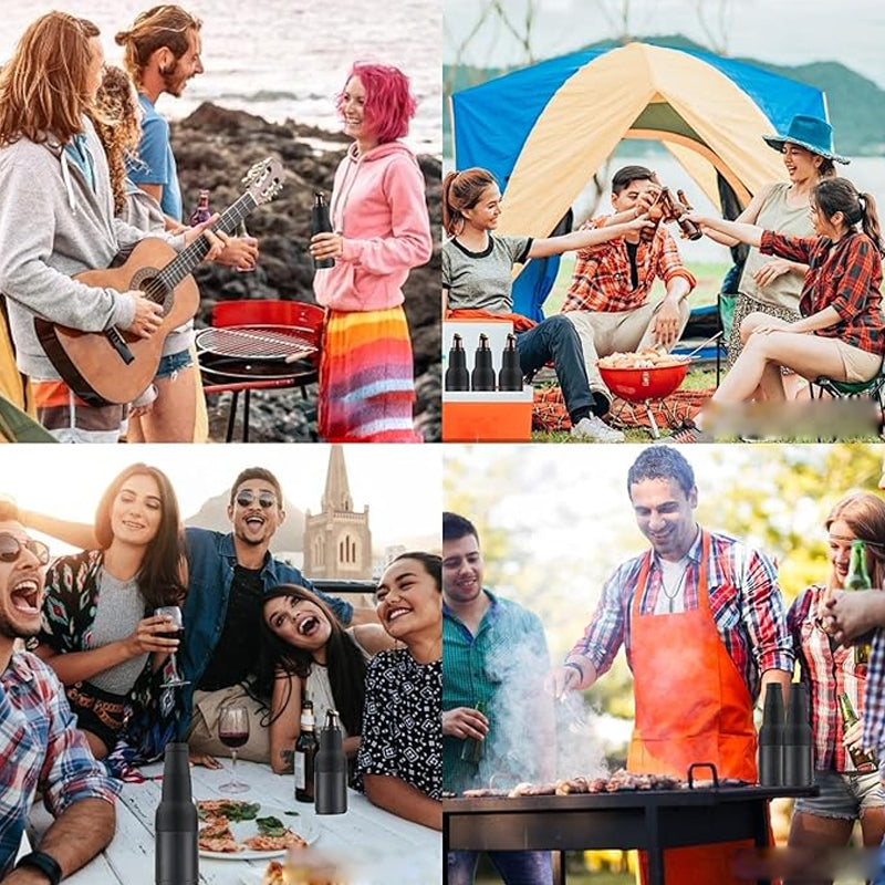 ChillNChug - Beer Bottle and Can Cooler with Beer Opener [Last Day Sale] 