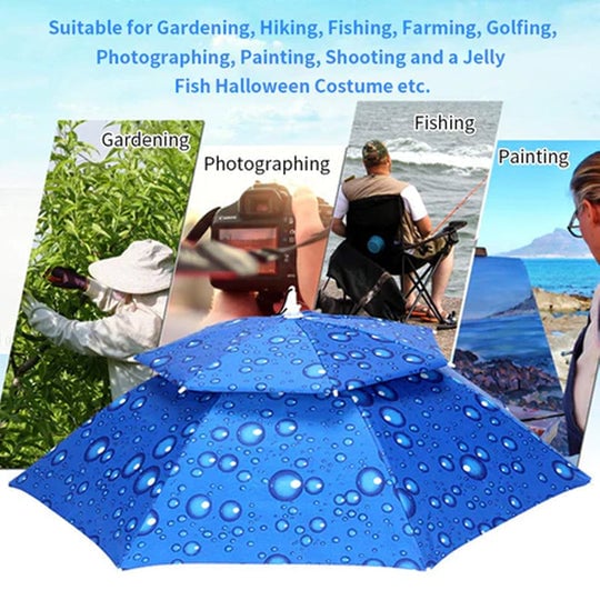 50% OFF | DoubleShade - Double-Layered Outdoor Umbrella Hat [Last Day Sale]
