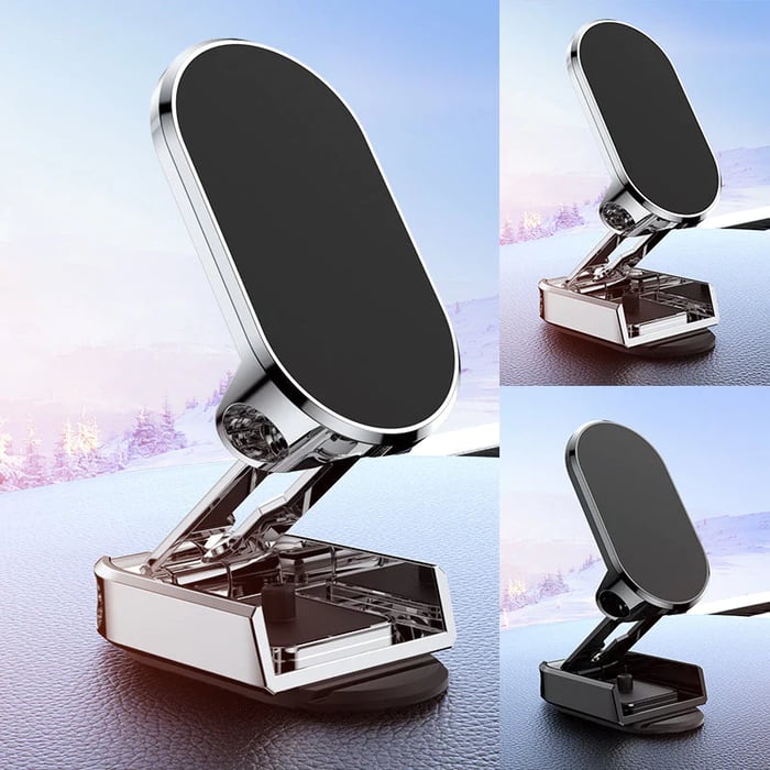 SnapMount – Foldable Magnetic Car Phone Holder
