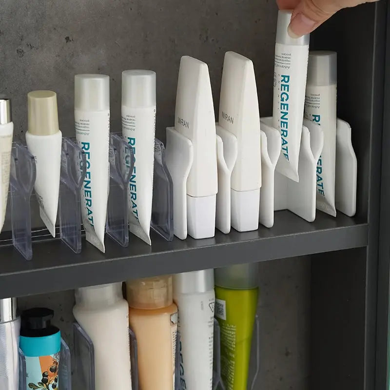 Ruimtebesparende Badkamer Organizer Set voor een Opgeruimd Huis