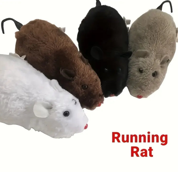 Interactief Opwindbaar Rennend Rat Speelgoed voor Huisdieren en Kinderen