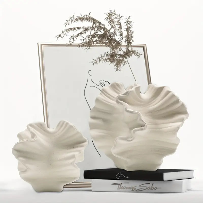 Golvende Muurdecoratie met Oceaangeïnspireerde Textuur voor Elegante Interieurs