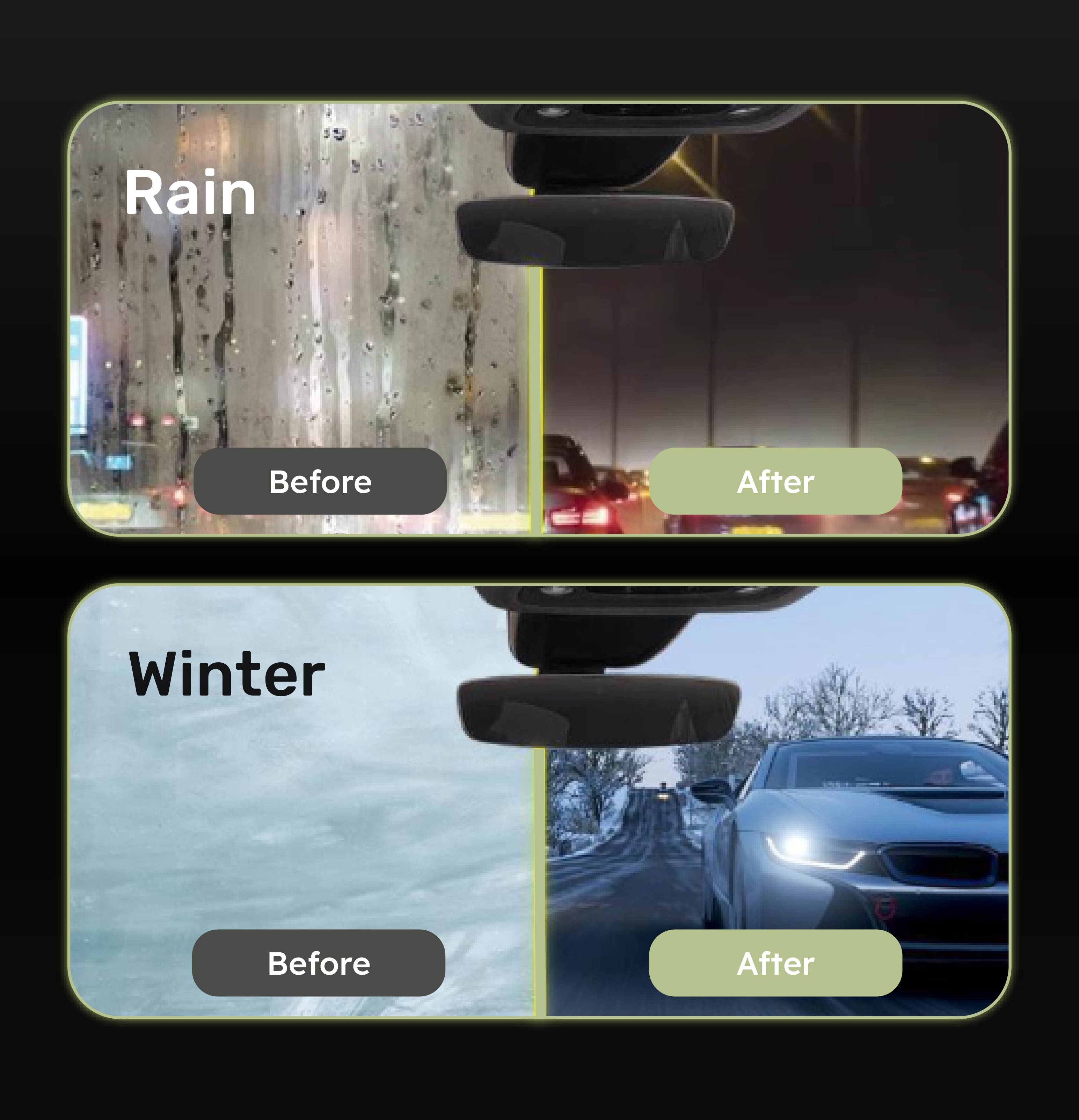 Multifunctionele anti-condens en oliefilm glasreinigingsdoekjes
