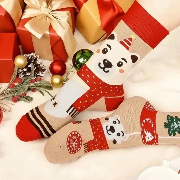 Feestelijke sokken voor elke dag van december