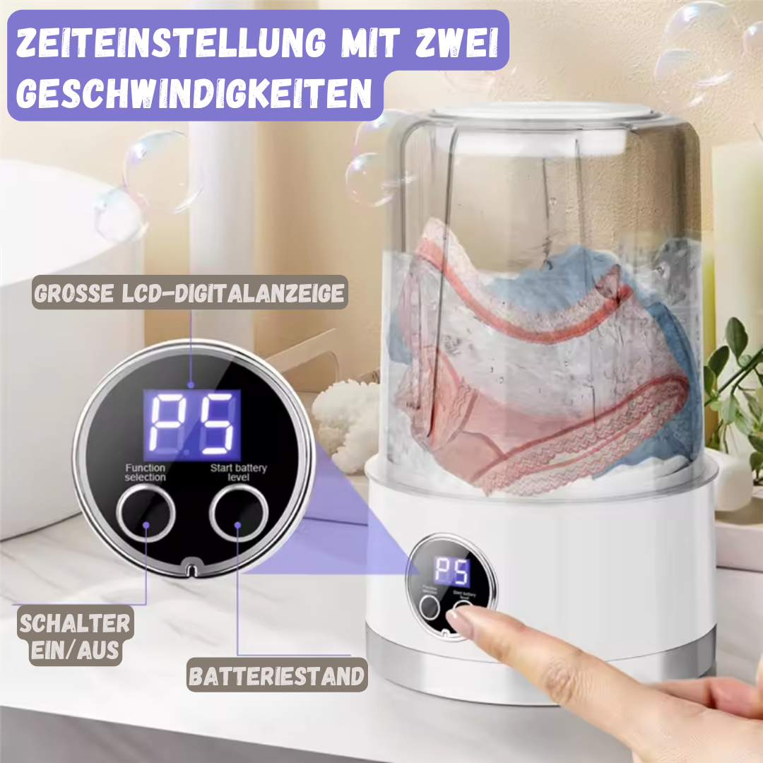 Compact draagbare mini-wasmachine voor reizen en kleine ruimtes