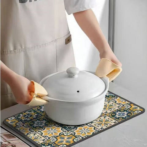 Sneldrogende waterafvoermat voor keuken en badkamer