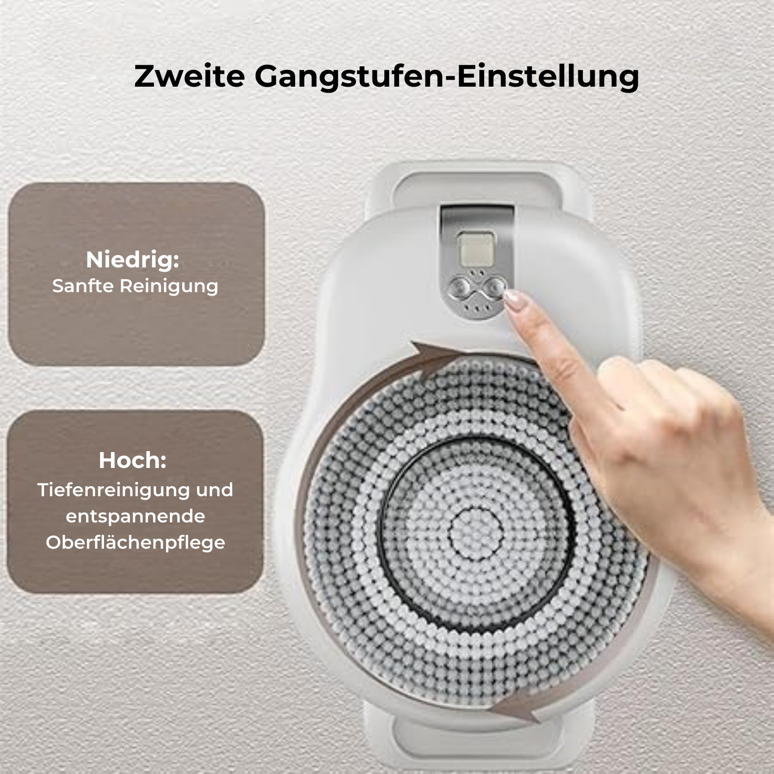 Elektrische Rugschrobber met Zacht Borsteltje voor Diepe Reiniging