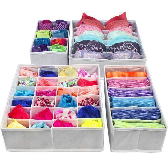 2+2 FREE | SortiBox - Foldable laundry box for the wardrobe